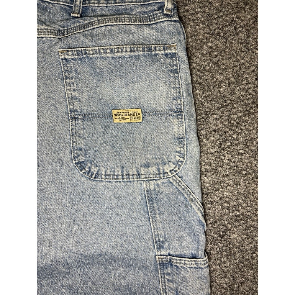 WRG Jeans Co Men's Light Wash Carpenter Denim Jeans Regular Fit Cotton 40x29 - Picture 4 of 8